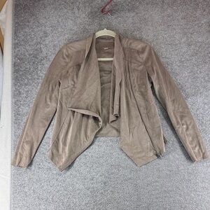 Blank NYC Long Sleeve Taupe Blazer Cardigan Shawl Womens XS Open Front Jacket